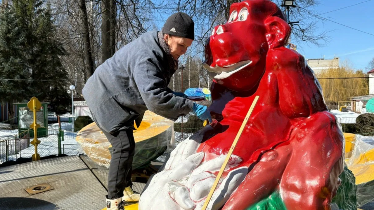 В Йошкар-Оле Центральный парк готовится к старт...