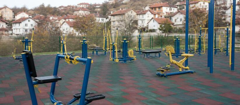 В Сернуре открыли новую спортплощадку ГТО на ул...