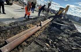 В Волжске продолжаются работы по отводу грунтов...